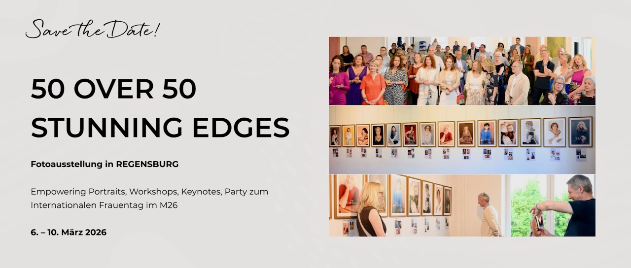Save the date: "50 over 50 - Stunning Edges" in Regensburg 06.-11.03.2026